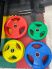 Диски обрезиненные GLT Fitness цветные (51мм)