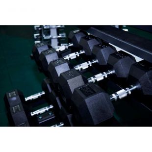 Гантель гексагональная обрезиненная PROFI-FIT 6 кг