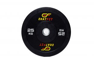 Диск бамперный EkatFit 25 кг (черный)